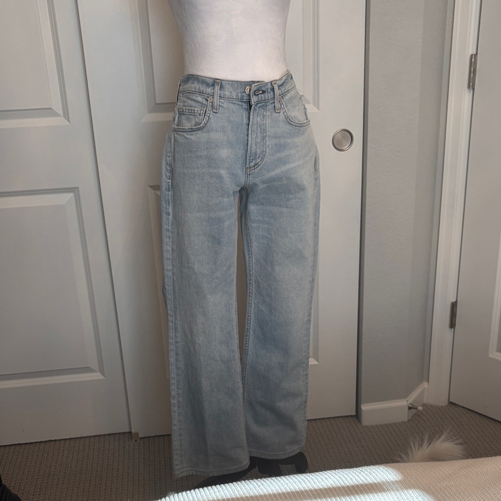 Citizens Of Humanity Light Blue Wide Leg Jeans